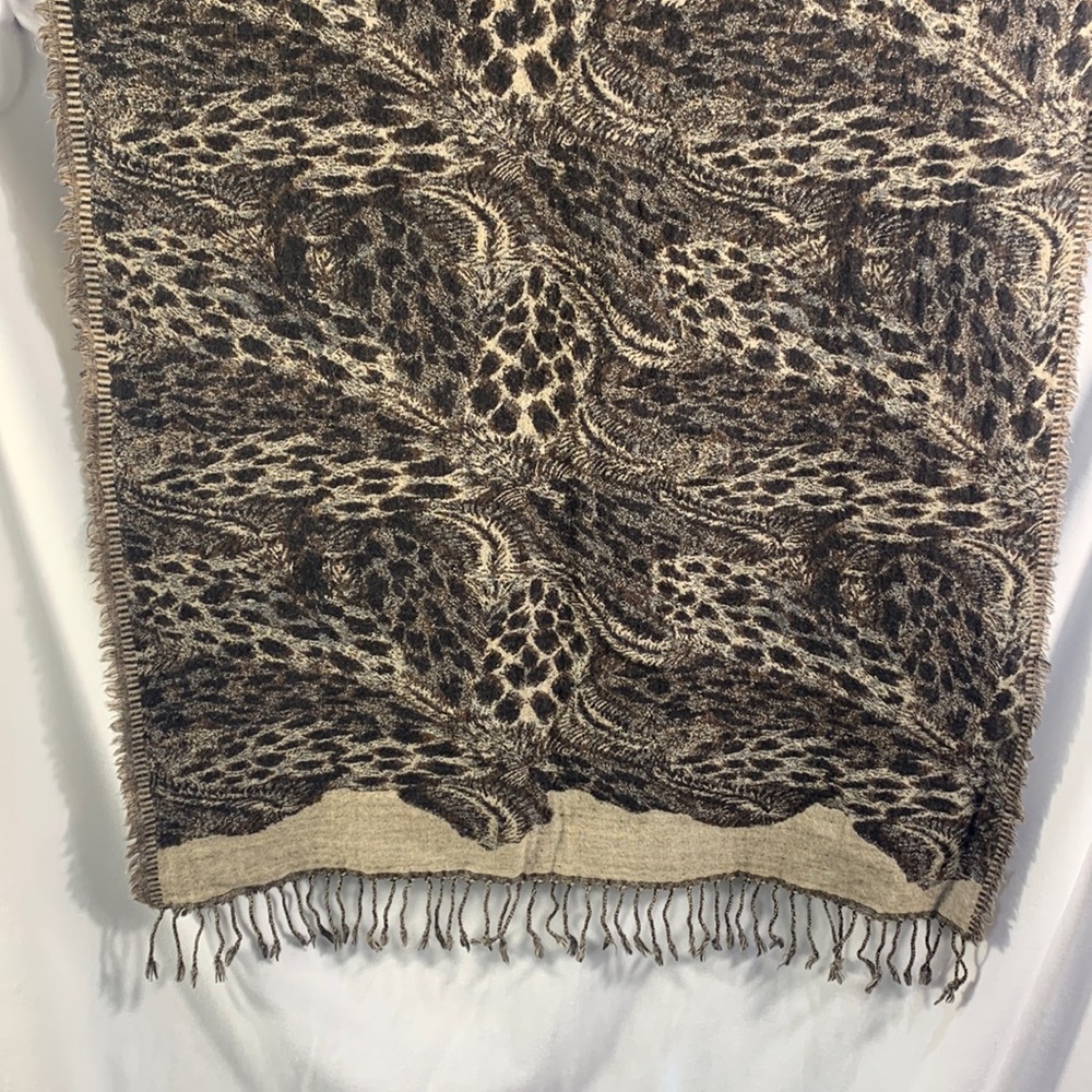 Leopard Print Scarf Wool Scarf